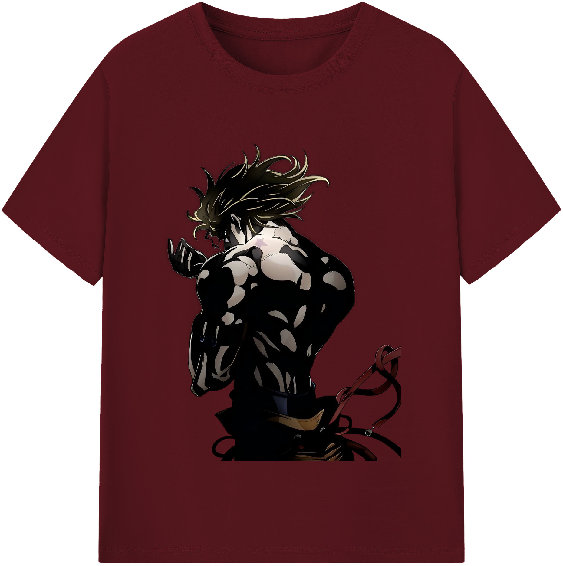 （画像用） ジョジョの奇妙な冒険 ディオ?ブランドー JoJo's Bizarre Adventure Dio Brando 綿100％半袖Tシャツ（フロントプリント）